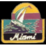 CITY OF MIAMI, FLORIDA SAILBOAT PIN